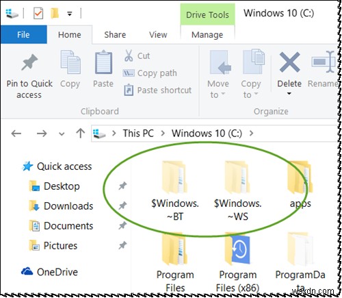 Windows 10アップグレード後の$Windows.~BTと$Windows.~WSフォルダーは削除しても安全？