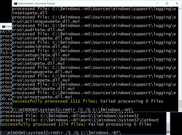 Windows 10アップグレード後の$Windows.~BTと$Windows.~WSフォルダーは削除しても安全？
