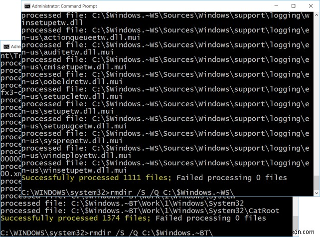 Windows 10アップグレード後の$Windows.~BTと$Windows.~WSフォルダーは削除しても安全？