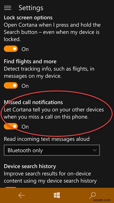 Windows 10 PCで不在着信の通知を受け取る方法【Cortana連携設定】