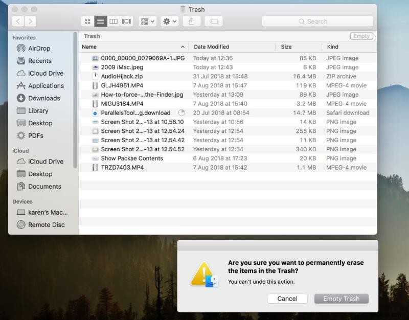 Macでゴミ箱を空にする方法|削除できないときの対処法も解説