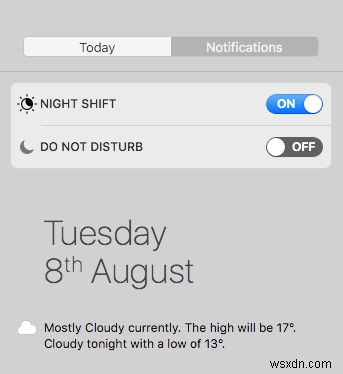 Macでナイトシフト(Night Shift)をオンにする方法を徹底解説