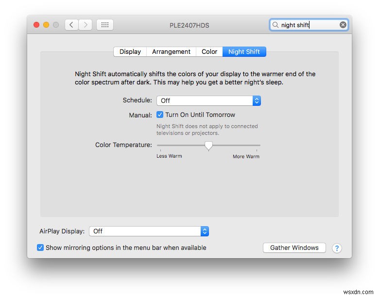 Macでナイトシフト(Night Shift)をオンにする方法を徹底解説