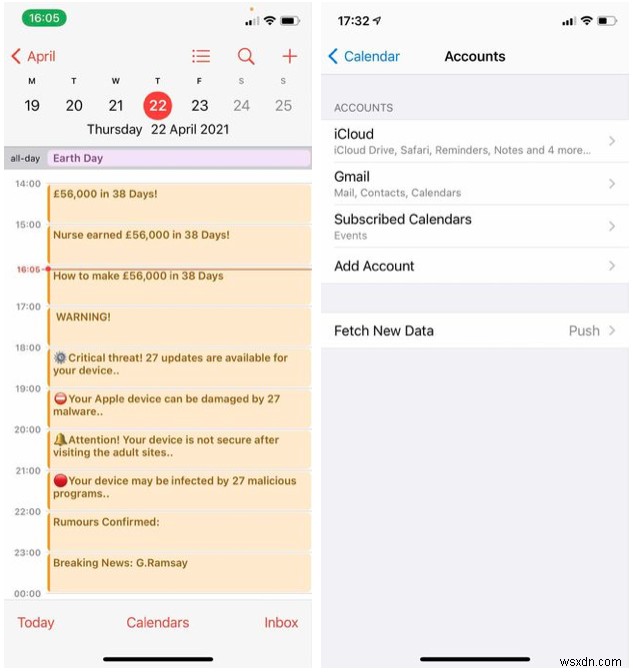 iPhoneカレンダーのスパムを削除する方法！不要な予定が表示されなくなる対処法