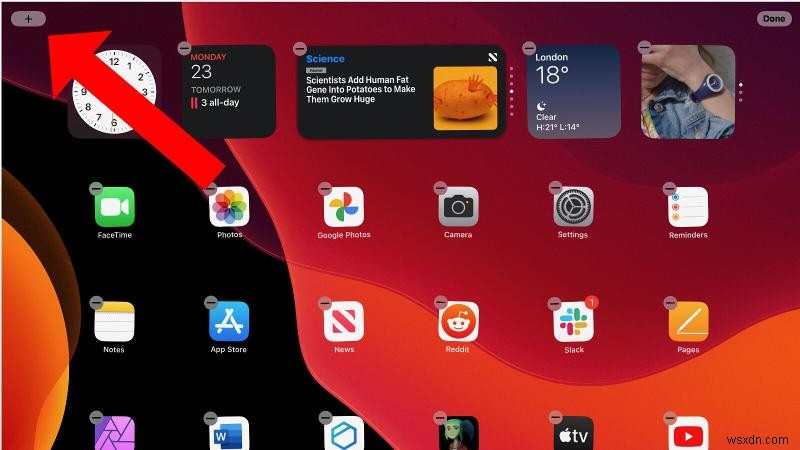 iPadのホーム画面にウィジェットを追加する方法【iPadOS 14/15対応】