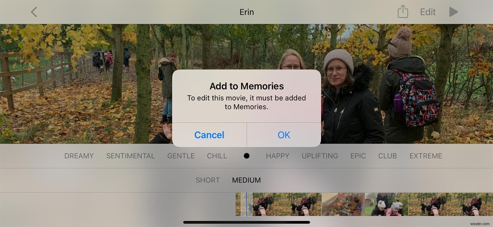 iPhoneの「思い出」機能で写真から動画スライドショーを作成・編集する方法