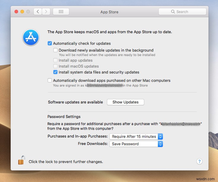 macOSのアップデート通知ポップアップを非表示にする方法