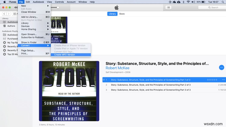 iTunesのM4BオーディオブックをMP3に変換する3つの方法