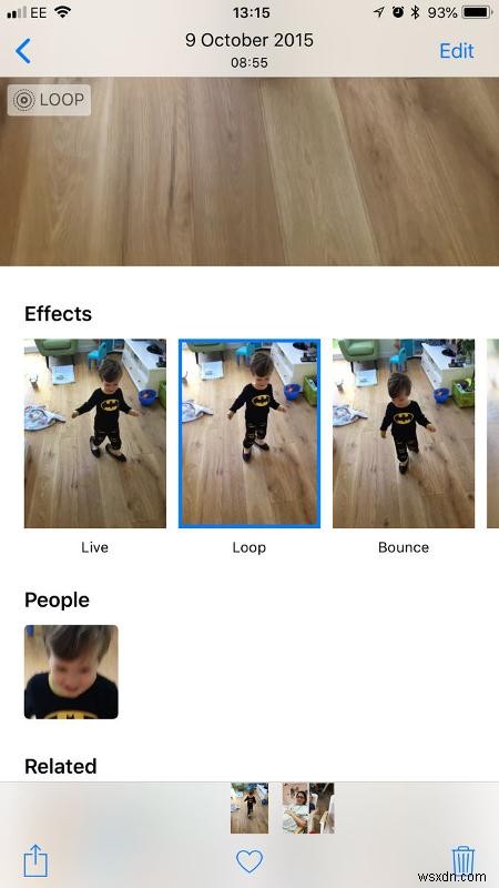 iPhoneのライブフォトをGIFに変換する方法【ループ・バウンス設定から共有まで】