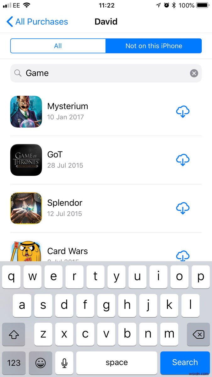 iPhone・iPadのApp Storeで「購入済み」ページを見つける方法【iOS 11以降】