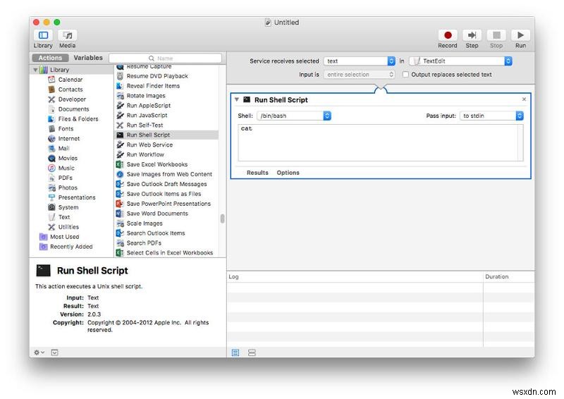 Macのテキストエディットで単語数をカウントする方法|Automator設定と簡単な代替手段