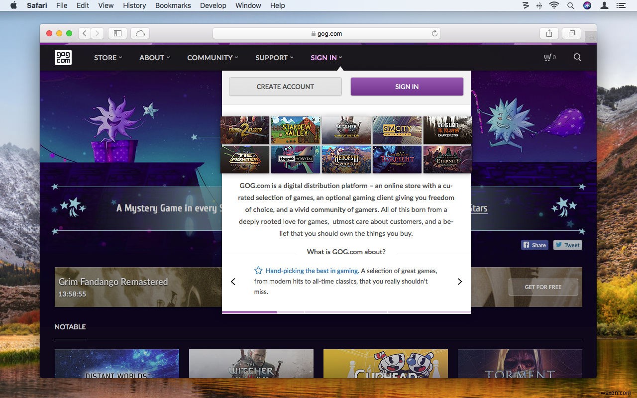 Macでレトロゲームを遊ぶならGOG.com！使い方とおすすめ名作4選