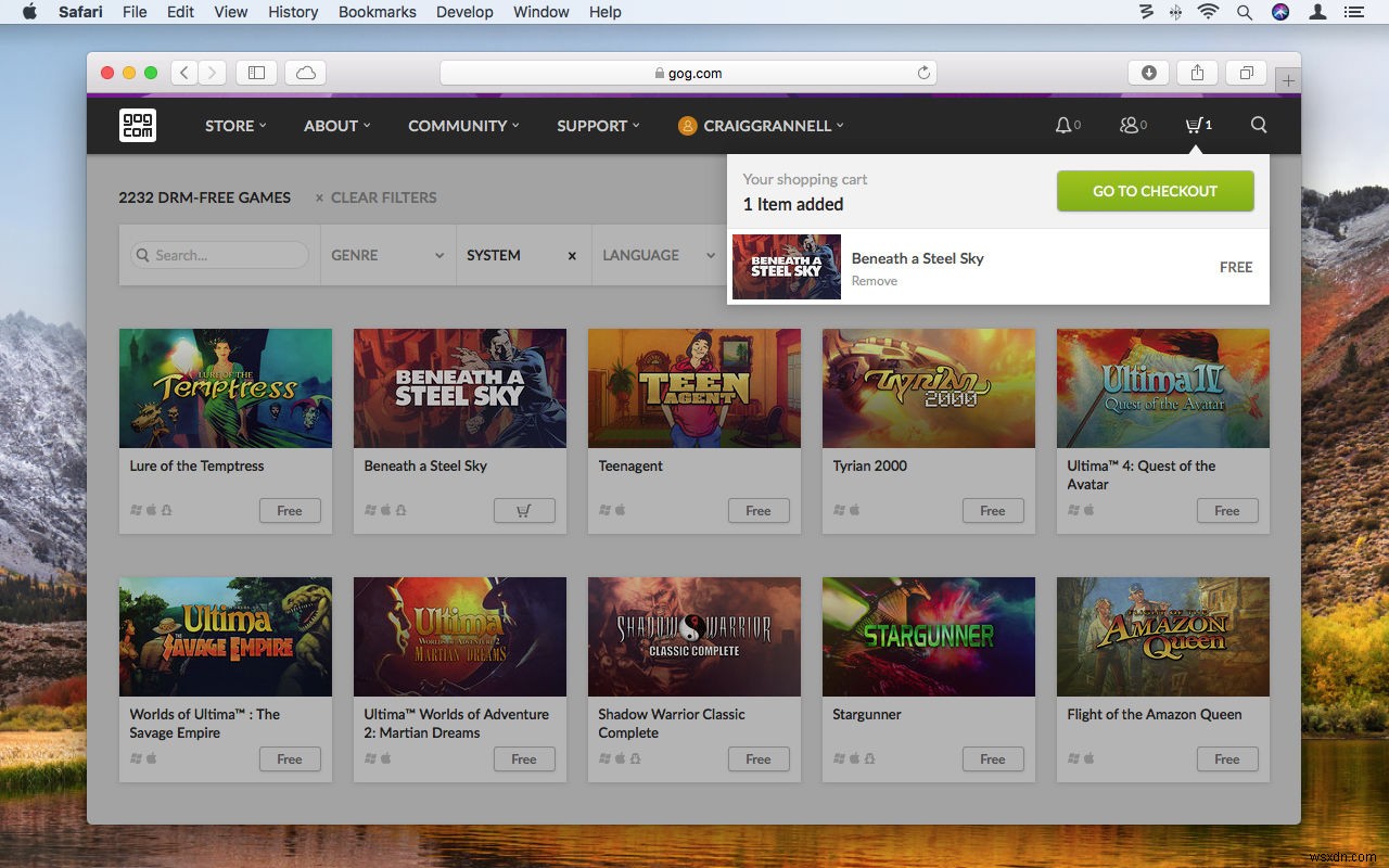 Macでレトロゲームを遊ぶならGOG.com！使い方とおすすめ名作4選