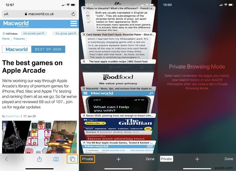 iPhone・iPadでSafariのプライベートブラウジングをオンにする方法