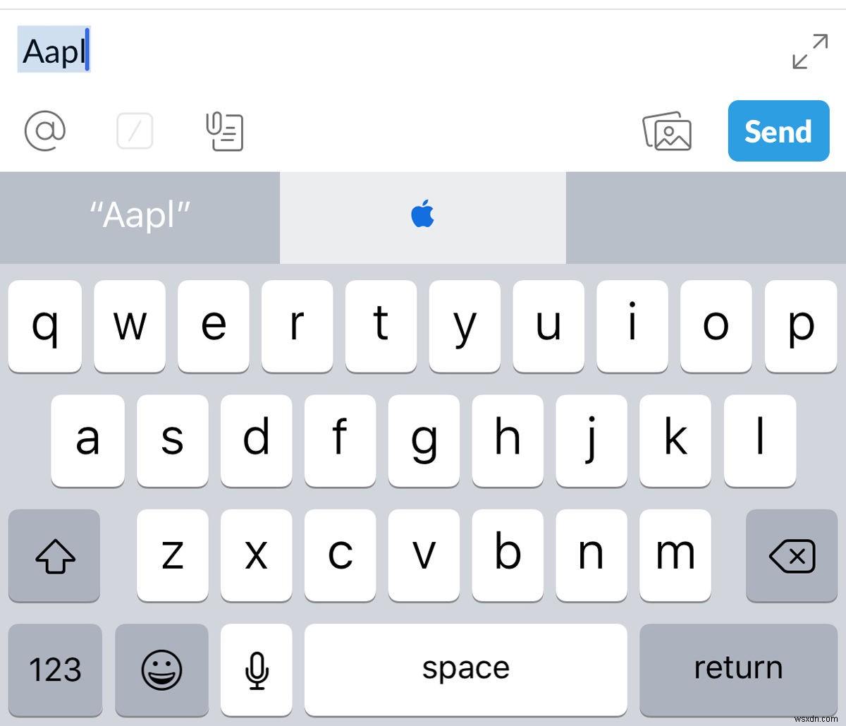 iPhone・iPadでAppleロゴ()を入力する方法