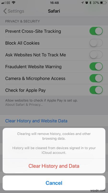 iPhone・iPadでSafariの閲覧履歴を削除する方法