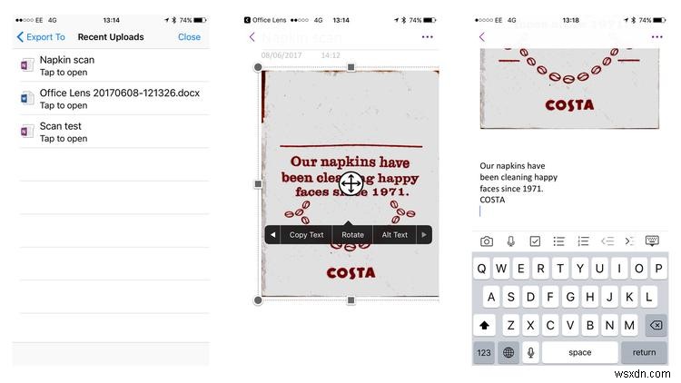 iPhoneで書類の文字をスキャンしてテキスト化する方法|Microsoft「Office Lens」の使い方