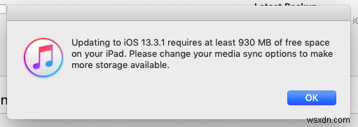 iPhone・iPadで「メディア同期オプションを変更」と表示されたときの対処法
