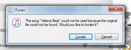 iTunesの「元のファイルが見つかりません」エラーを修正する方法