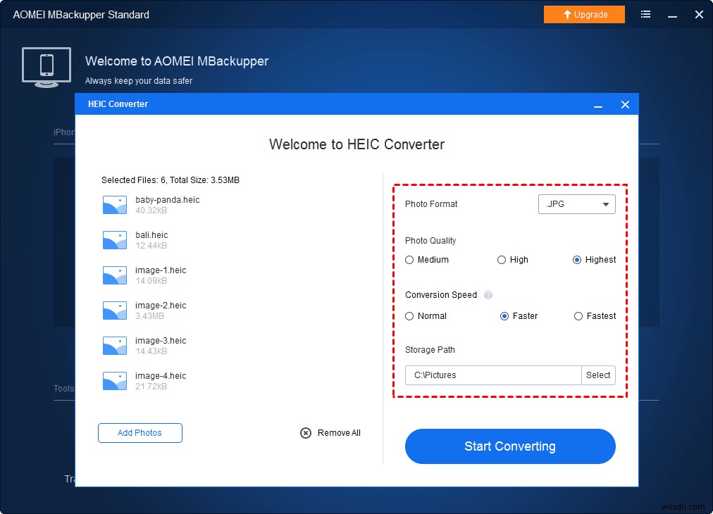 Windows 10/8/7のPCでHEICをPNGに無料で変換する方法