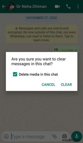 WhatsAppのチャット「クリア」と「削除」の違いとは?操作方法を徹底解説
