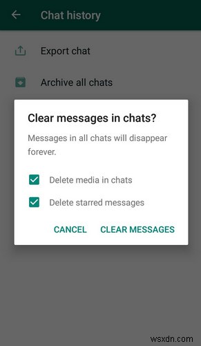 WhatsAppのチャット「クリア」と「削除」の違いとは?操作方法を徹底解説