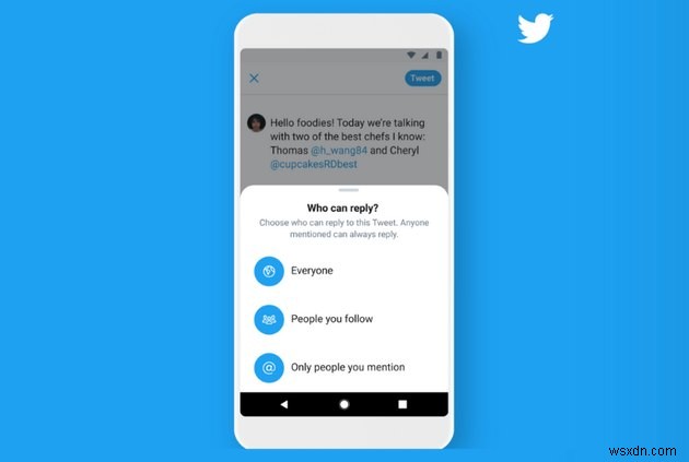 【Twitter】ツイート投稿後でも返信できるユーザーを変更できる新機能が登場
