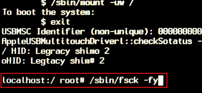 macOSでfsckコマンドを使ってハードディスクを修復する方法