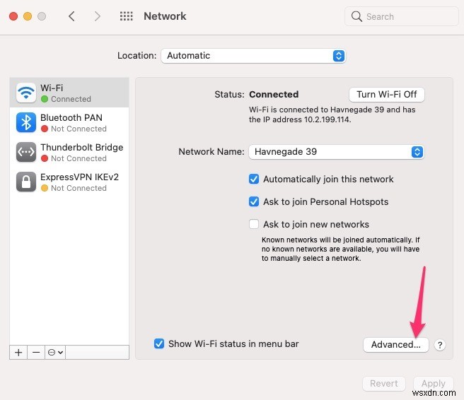 MacでWi-Fiネットワークを忘れる(削除する)方法