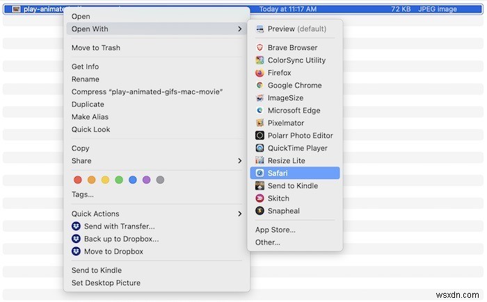 MacでアニメーションGIFを再生する3つの簡単な方法