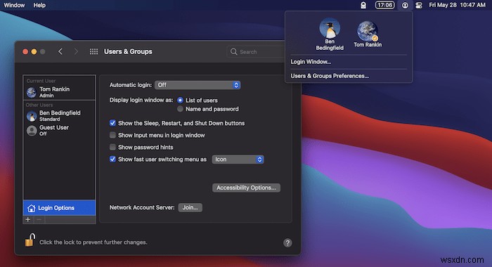 Macで新しいユーザーアカウントを追加する方法
