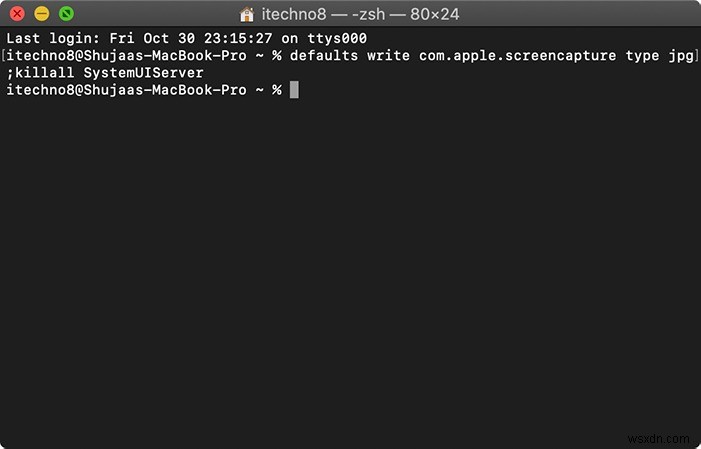 Macでスクリーンショットの保存形式をJPGに変更する方法