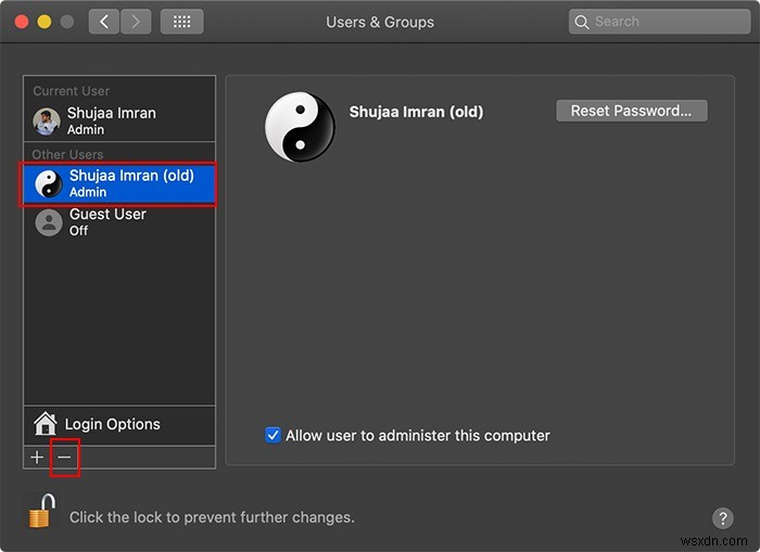 2つのmacOSユーザーアカウントを1つに統合する方法