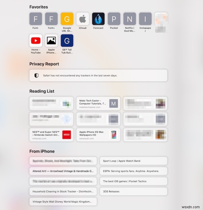 macOS版Safariのホームページ(スタートページ)をカスタマイズする方法