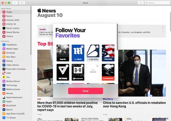 MacのApple Newsアプリを自分好みにカスタマイズする方法