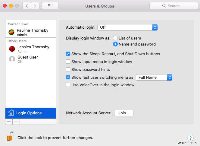 macOSのログイン画面からユーザーアカウントを非表示にする方法
