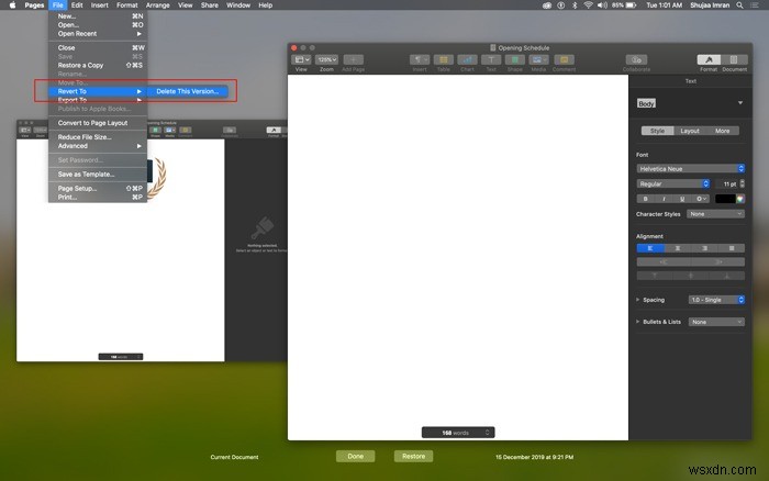 macOSで自動保存されたファイルの過去バージョンを削除する方法