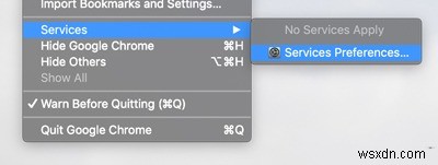 macOSの「サービス」メニューをカスタマイズしてオプションを追加する方法