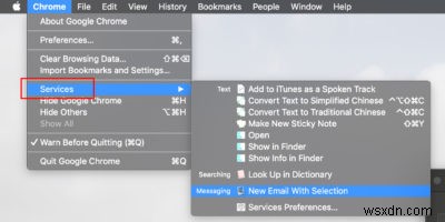 macOSの「サービス」メニューをカスタマイズしてオプションを追加する方法