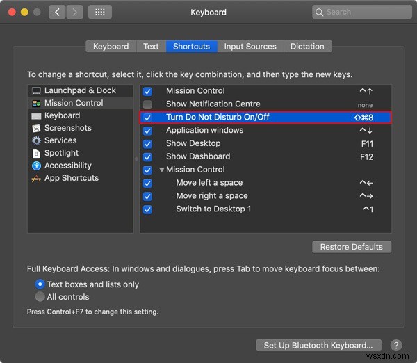 Macの「おやすみモード」をキーボードショートカットで切り替える方法