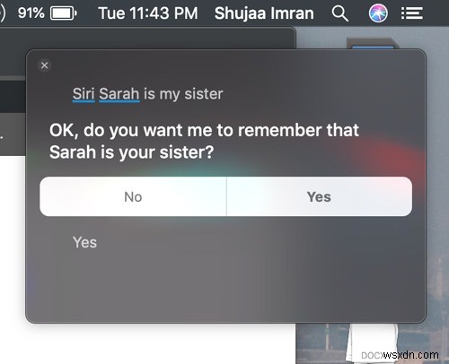 Macの連絡先に関係を追加する方法|Siriへの指示がもっと自然に