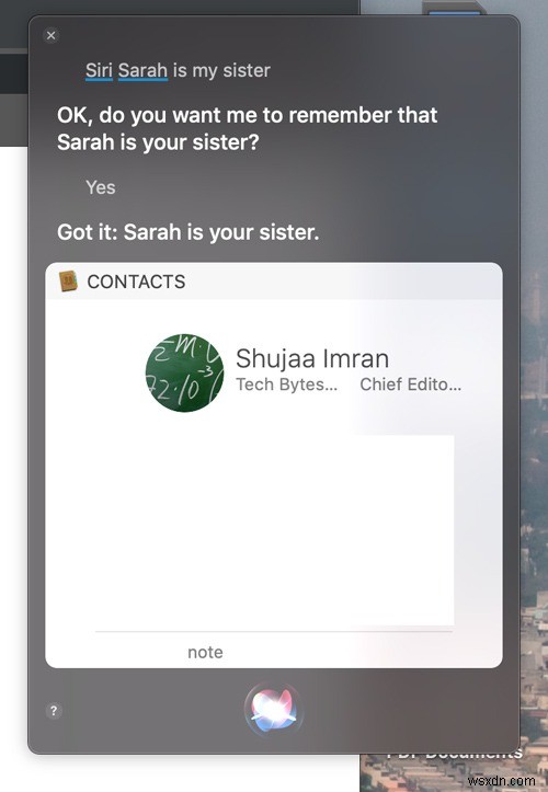 Macの連絡先に関係を追加する方法|Siriへの指示がもっと自然に
