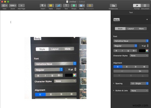 macOSのContinuity Cameraを使ってiPhoneで撮った写真を直接挿入する方法