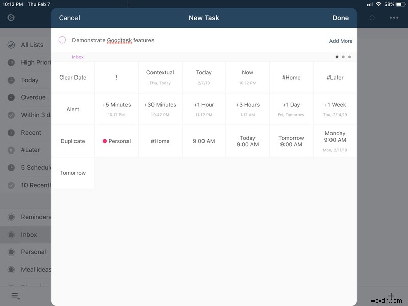 GoodTaskでAppleリマインダーを過給する方法