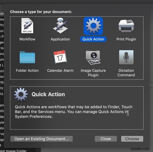 macOS Mojaveでクイックアクションを作成・活用する方法