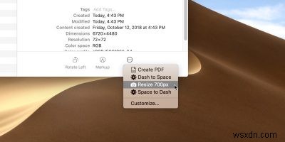 macOS Mojaveでクイックアクションを作成・活用する方法