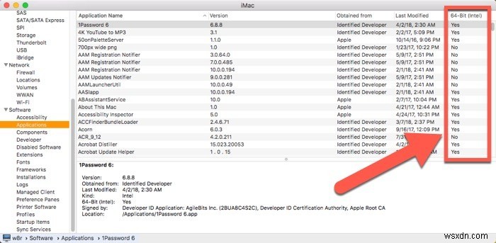 Macで32ビットアプリを確認する方法|システムレポートで簡単チェック