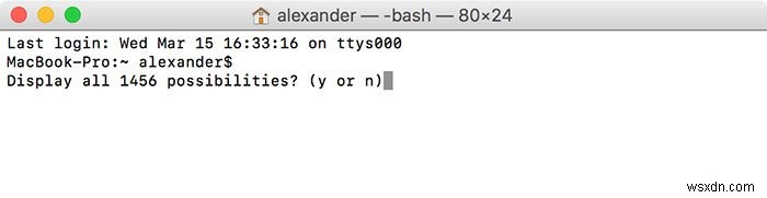 Macですべてのターミナルコマンドを一覧表示・検索する方法