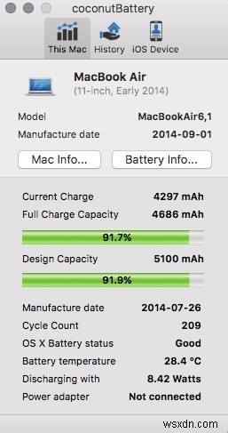 MacでiPhoneのバッテリー診断を実行する方法