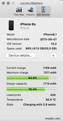 MacでiPhoneのバッテリー診断を実行する方法